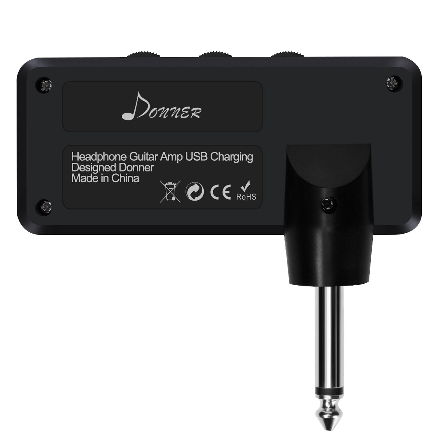 Donner Bass Guitar Headphone Amp Basement USB Rechargeable Mini Portable Bass Headphone Amplifier for Bass Guitar